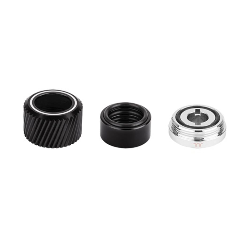 Thermaltake Pacific SF Hard Tube 16mm OD Compression - Silver Black(CL-W389-CA16BL-A) - 3