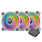 Thermaltake Riing Quad 12 RGB 120mm White Radiator Fan - 3 Pack(CL-F100-PL12SW-A) - 1