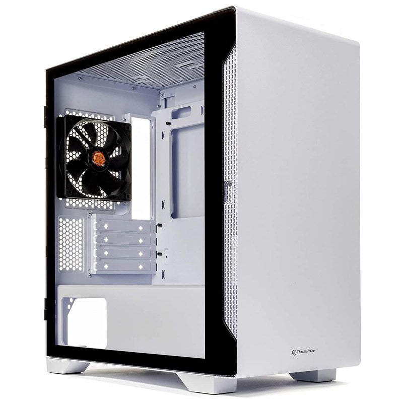 Thermaltake S100 Tempered Glass Micro-ATX Case - Snow Edition(CA-1Q9-00S6WN-00) - 1