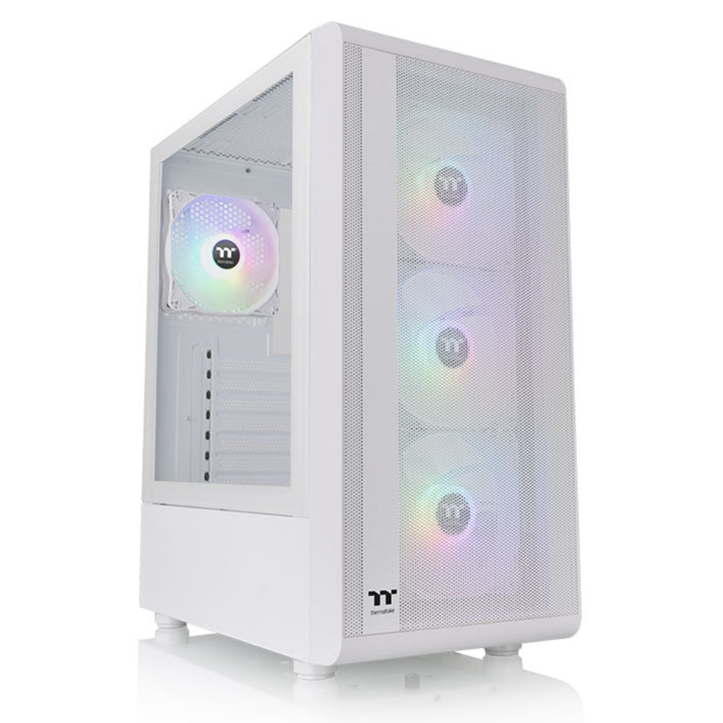 Thermaltake S200 Plus ARGB Tempered Glass Mid-Tower Case - Snow(CA-1X2-00M6WN-01) - 1
