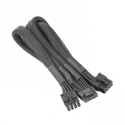 Thermaltake Sleeved PCIe Gen 5 ATX 3.0 PSU 12VHPWR Splitter Cable 600MM(AC-063-CN1NAN-A1) - 1