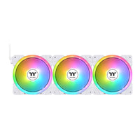 Thermaltake SWAFAN EX12 ARGB 120mm Magnetic PWM Cooling Fan White - 3 Pack(CL-F169-PL12SW-A) - 1