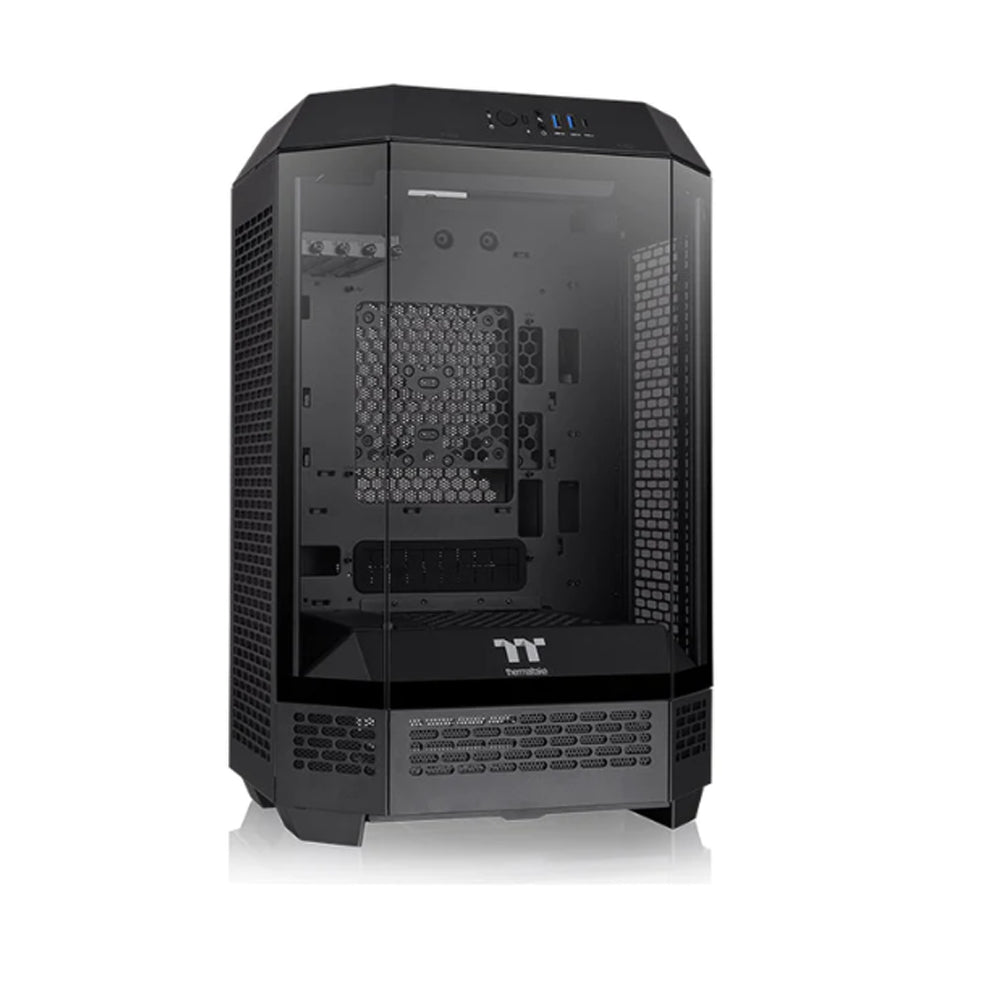 Thermaltake The Tower 300 Tempered Glass Micro Tower Case - Black(CA-1Y4-00S1WN-00) - 1