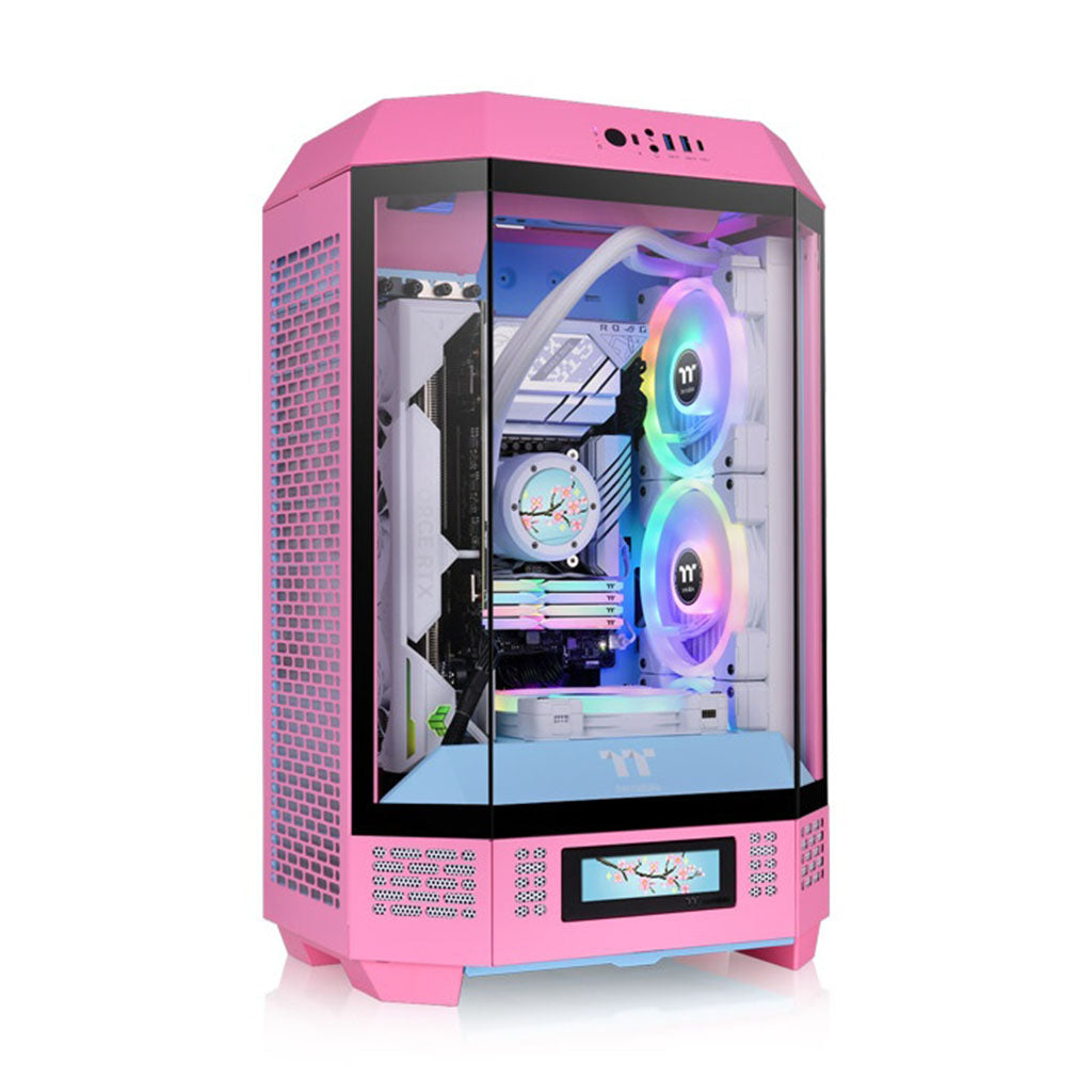 Thermaltake The Tower 300 Tempered Glass Micro Tower Case - Bubble Pink Edition(CA-1Y4-00SAWN-00) - 5