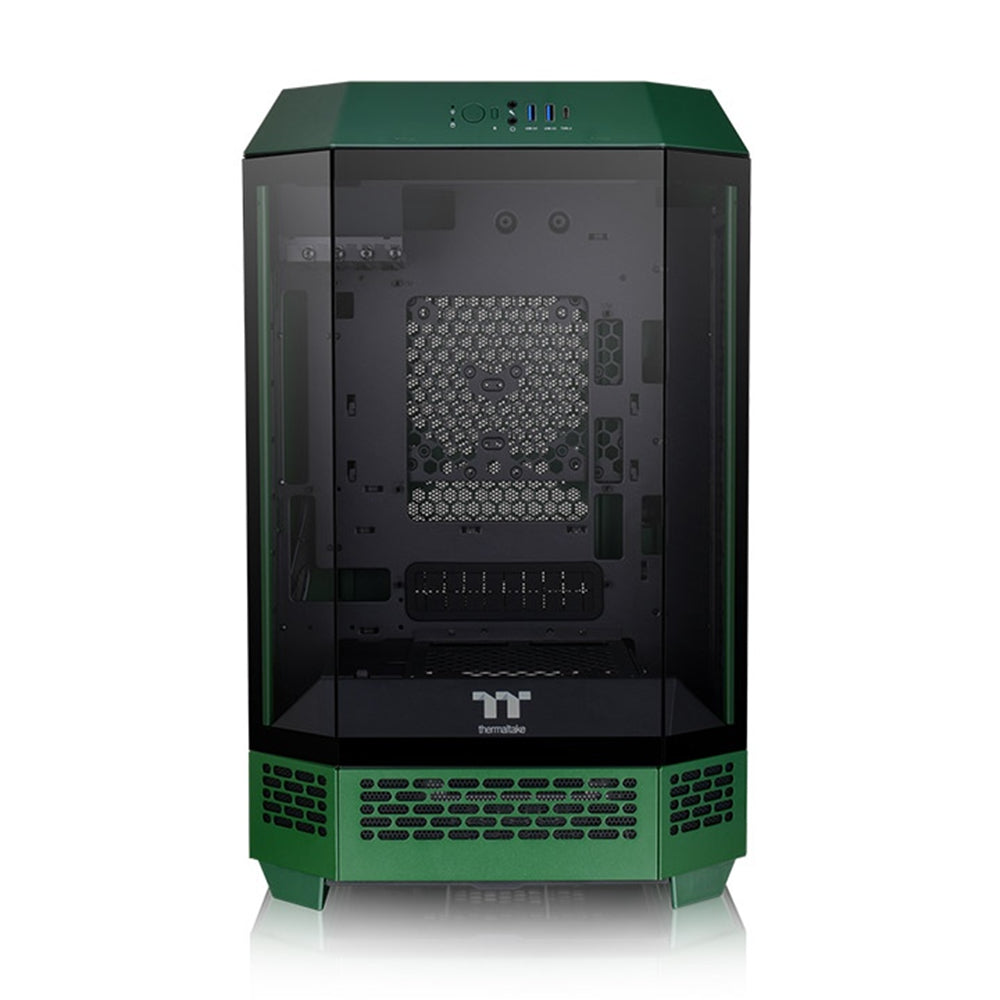 Thermaltake The Tower 300 Tempered Glass Micro Tower Case - Racing Green(CA-1Y4-00SCWN-00) - 2