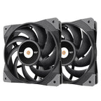 Thermaltake TOUGHFAN 12 120mm High Static Pressure Radiator Fan - 2 Pack(CL-F082-PL12BL-A) - 1