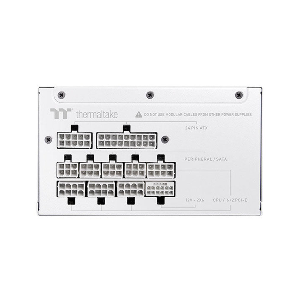Thermaltake Toughpower GT Snow 850W 80+ Gold PCIe Gen 5.1 ATX 3.1 Fully Modular Power Supply(PS-TPT-0850FNFAGA-W) - 3