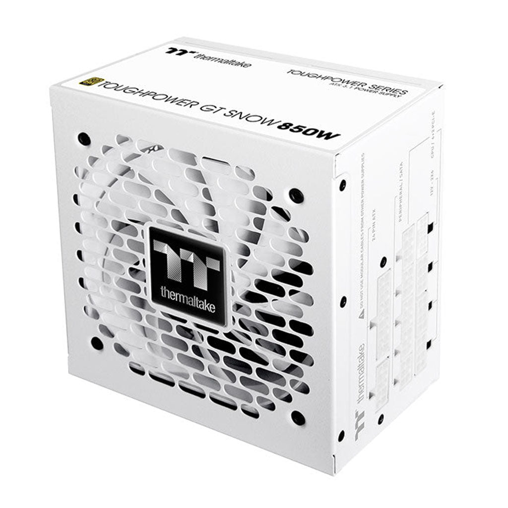 Thermaltake Toughpower GT Snow 850W 80+ Gold PCIe Gen 5.1 ATX 3.1 Fully Modular Power Supply(PS-TPT-0850FNFAGA-W) - 4