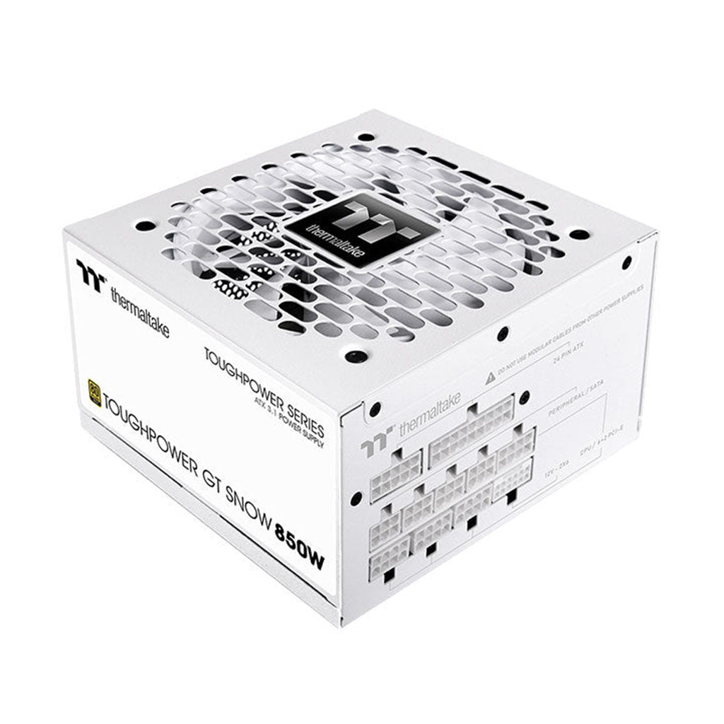 Thermaltake Toughpower GT Snow 850W 80+ Gold PCIe Gen 5.1 ATX 3.1 Fully Modular Power Supply(PS-TPT-0850FNFAGA-W) - 1