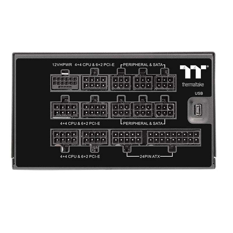 Thermaltake Toughpower iRGB PLUS 1250W 80+ Titanium PCIe5 ATX 3.0 Power Supply(PS-TPI-1250F3FDTA-1) - 2