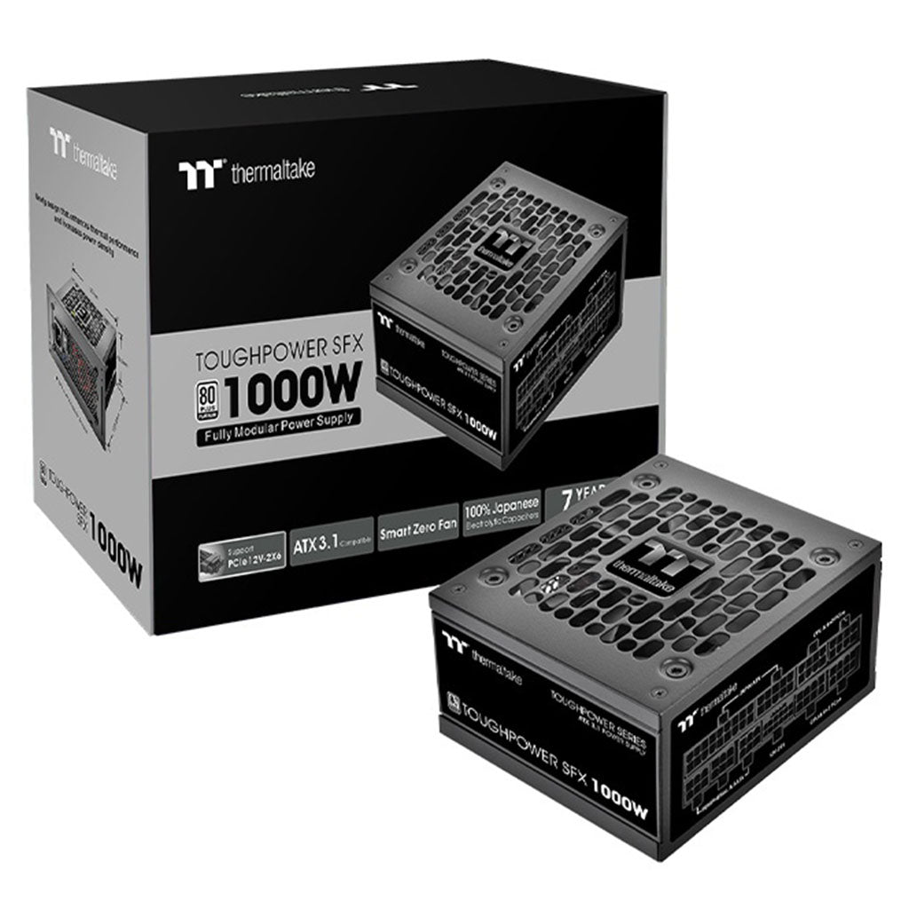 Thermaltake Toughpower SFX 1000W 80+ Platinum PCIe 5.1 ATX 3.1 Fully Modular Power Supply(PS-STP-1000FNFAPA-1) - 6
