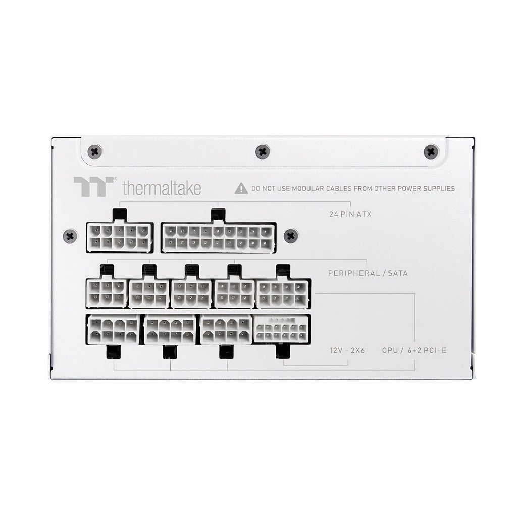 Thermaltake Toughpower XT 750W 80+ Gold PCIe Gen 5.1 ATX 3.1 Fully Modular Power Supply - Snow(PS-TPX-0750FNFAGA-W) - 3