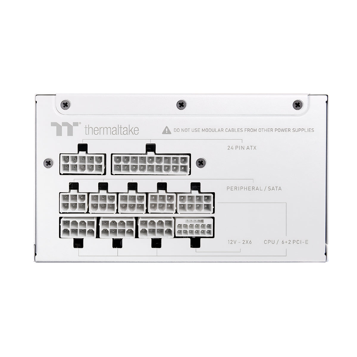 Thermaltake Toughpower XT 750W 80+ Gold PCIe Gen 5.1 ATX 3.1 Fully Modular Power Supply - Snow(PS-TPX-0750FNFAGA-W) - 3