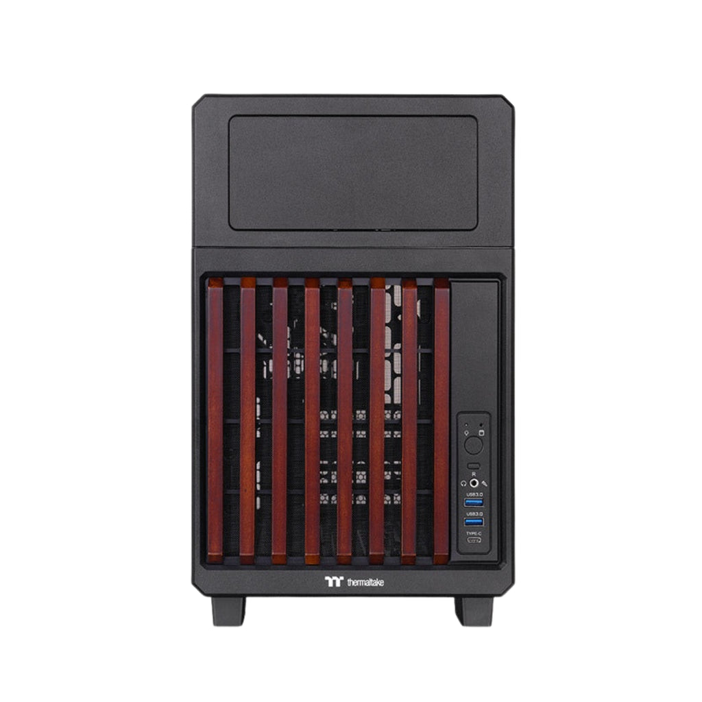 Thermaltake TR200 WS Micro-ATX Case - Black Wood Edition(CA-11L-00S1NN-WS) - 2