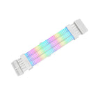 Thermaltake TtMod Sleeved ARGB PSU Cable 24Pin 240mm - Snow Edition(AC-081-CN6NAN-A1) - 1
