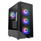 Thermaltake View 200 Plus Tempered Glass ARGB Mid Tower Case - Black(CA-1X3-00M1WN-01) - 1