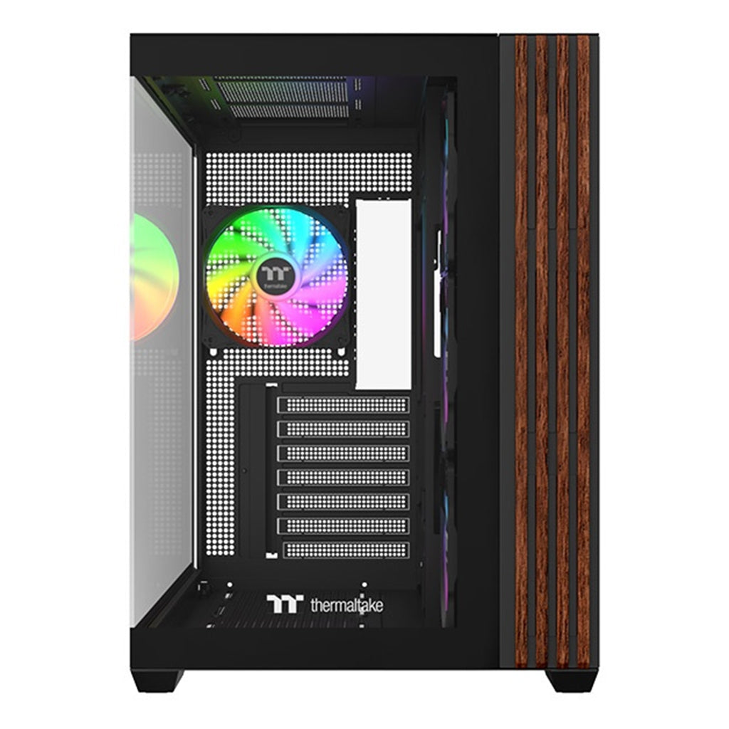 Thermaltake View 380 WS ARGB Mid Tower Case Black Wood Edition(CA-1Z2-00M1WN-WS) - 2