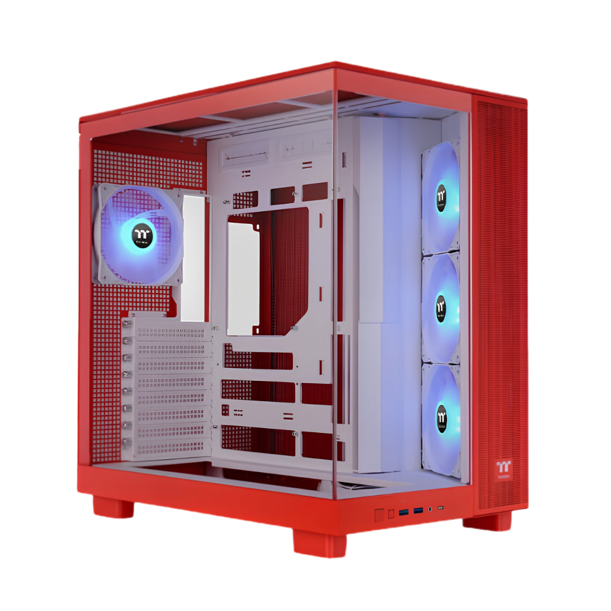 Thermaltake View 380 XL Tempered Glass ARGB ATX Mid Tower Case - Flaming Orange Edition(CA-11E-00MRWN-00) - 1
