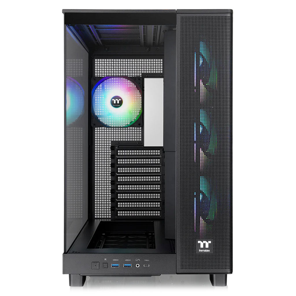 Thermaltake View 380 XL Tempered Glass ARGB Mid Tower Case - Black(CA-11E-00M1WN-00) - 6