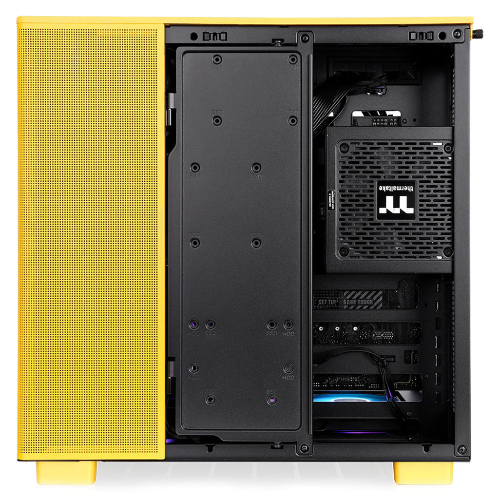 Thermaltake View 380 XL Tempered Glass ARGB Mid Tower Case - Bumblebee(CA-11E-00M4WN-00) - 3