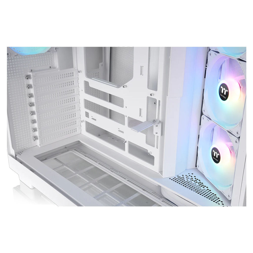 Thermaltake View 380 XL Tempered Glass ARGB Mid Tower Case - Snow(CA-11E-00M6WN-00) - 9