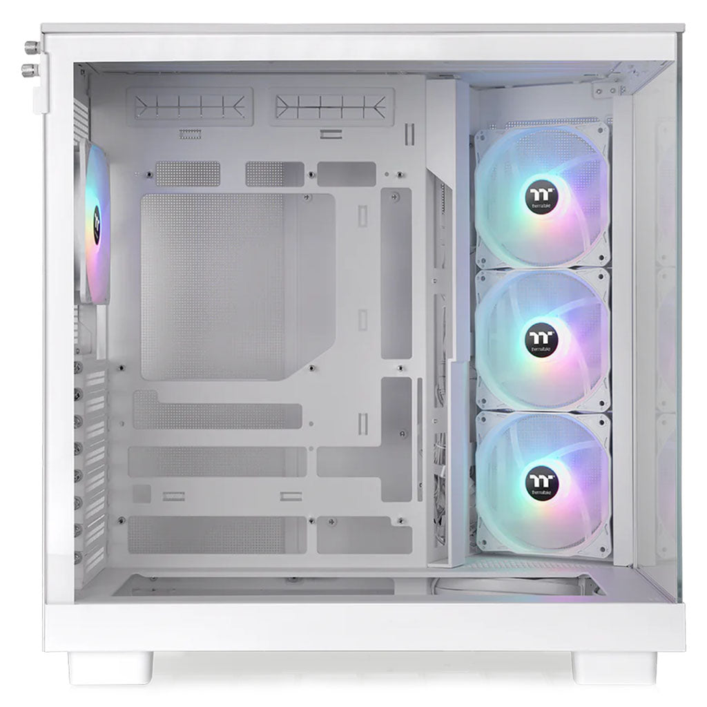 Thermaltake View 380 XL Tempered Glass ARGB Mid Tower Case - Snow(CA-11E-00M6WN-00) - 3