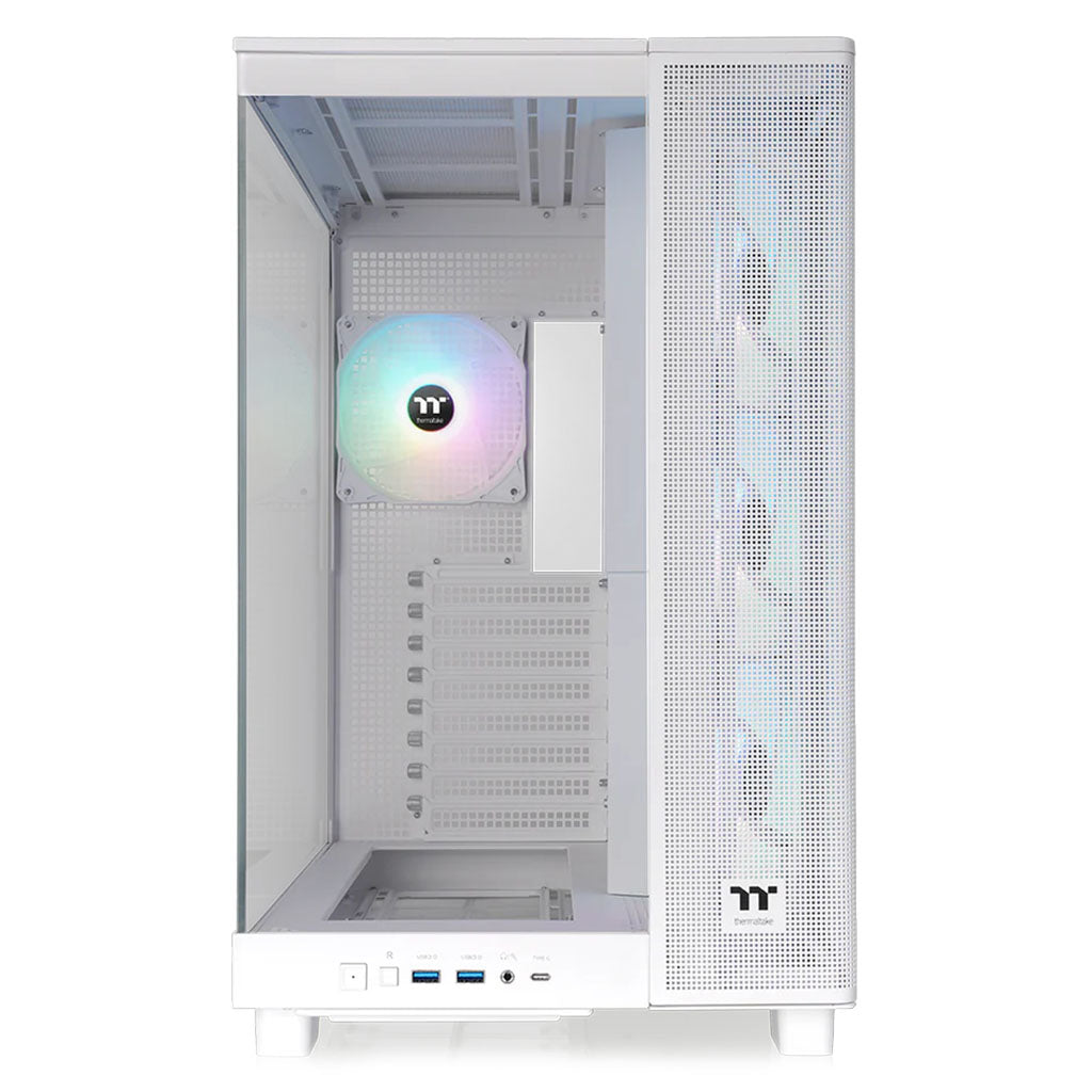 Thermaltake View 380 XL Tempered Glass ARGB Mid Tower Case - Snow(CA-11E-00M6WN-00) - 6