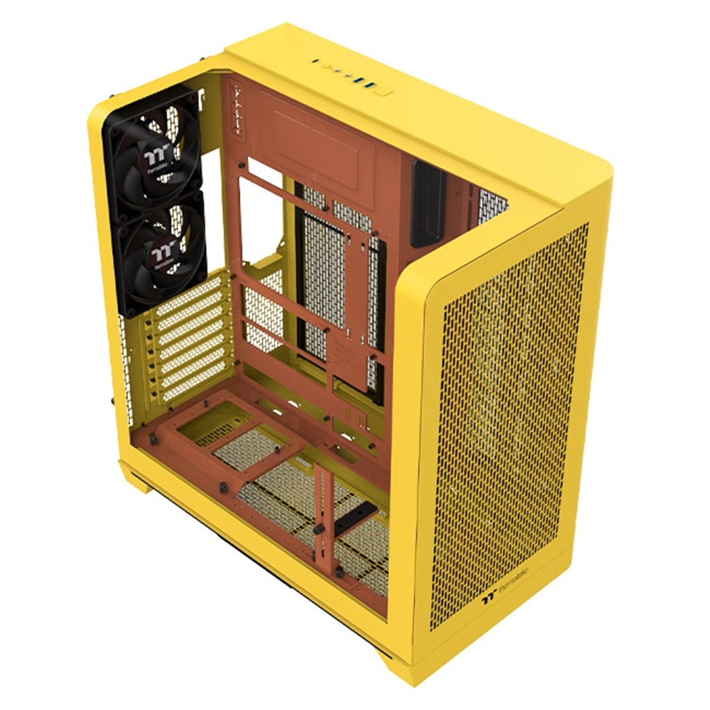 Thermaltake View 390 Air Curved Tempered Glass Mid-Tower ATX Case - Butter Caramel(CA-11F-00MMWN-00) - 2