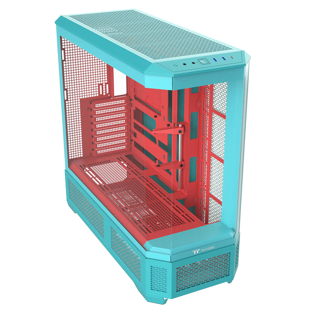 Thermaltake View 600 Tempered Glass Full-Tower Case - Mint Strawberry(CA-11H-00FLWN-00) - 1