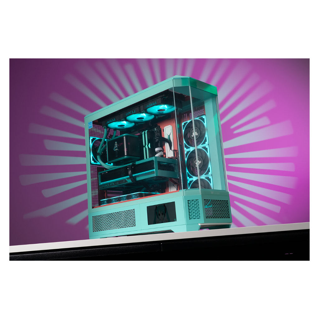 Thermaltake x ASUS Hatsune Miku Limited Edition Desktop PC AMD 7 7800X3D 32GB 2TB RTX5080 W11H(CA-4M2-00DLWA-K0) - 6