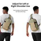 tomtoc Navigator-T24 14" 7L Travel Sling Bag - Khaki(T24M1K1) - 5