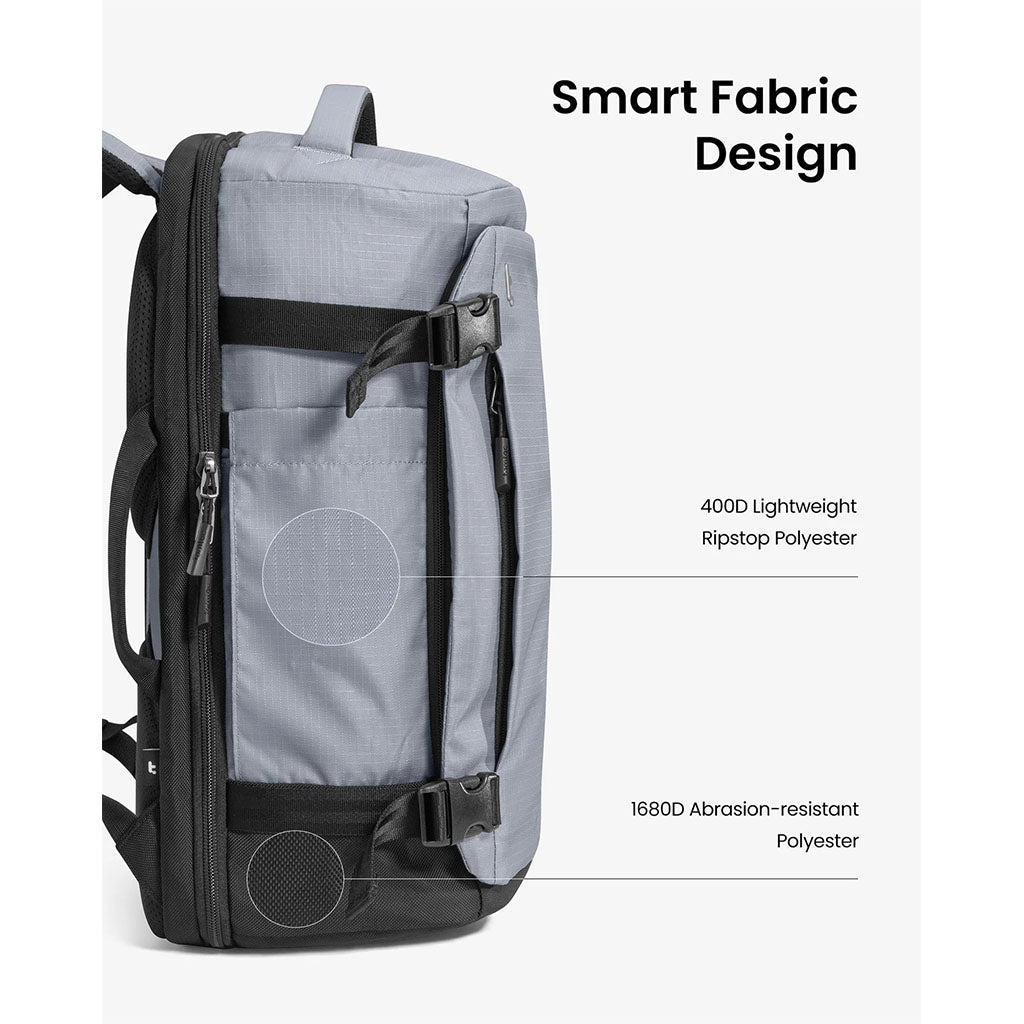 tomtoc Navigator-T66 16" 28L Liteway Universal Travel Backpack - Light Gray(T66S1G2) - 6