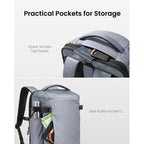 tomtoc Navigator-T66 16" 28L Liteway Universal Travel Backpack - Light Gray(T66S1G2) - 10