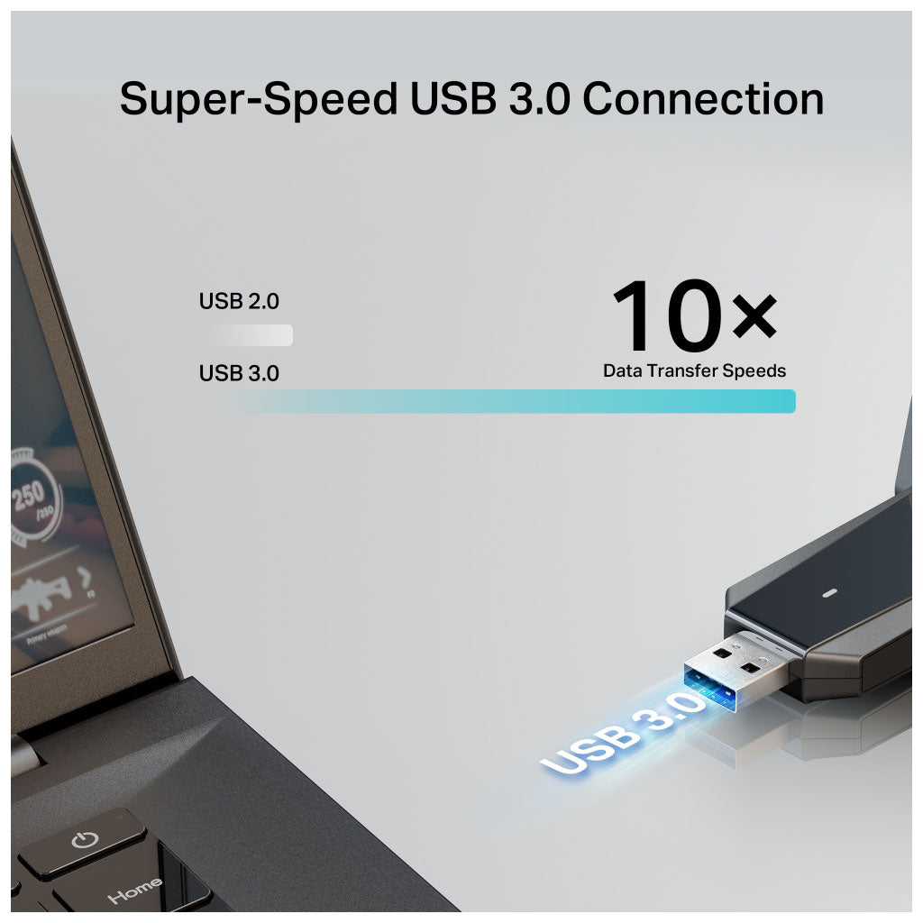 TP-Link Archer T5U Plus AC1300 Dual Antennas High Gain Wireless USB Adapter(Archer T5U Plus) - 9