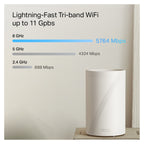 TP-Link Deco BE65 Pro BE11000 Tri-Band Mesh Wi-Fi 7 System - 2 Pack(Deco BE65 Pro(2-pack)) - 3