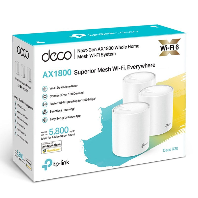 TP-Link Deco X20 AX1800 Whole Home Mesh Wi-Fi System - 3-Pack(Deco X20(3-pack)) - 2