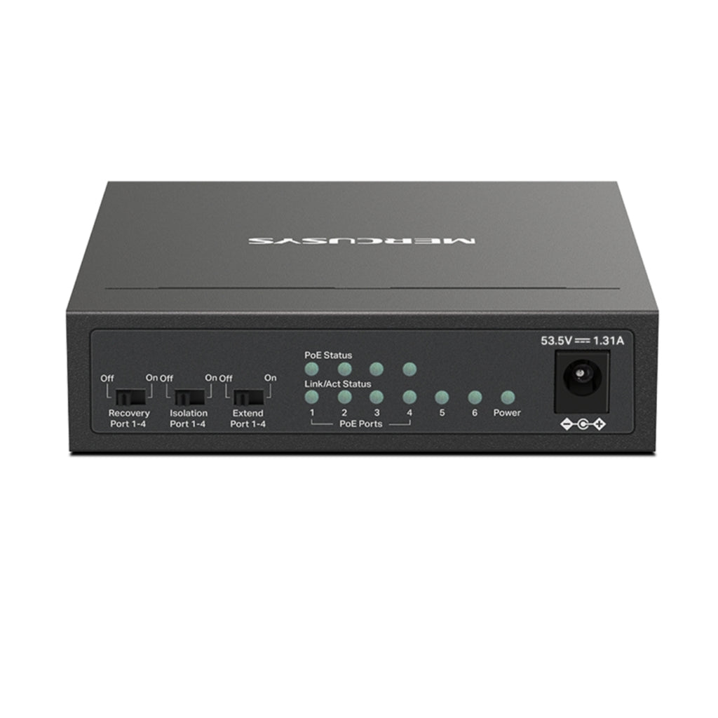 Mercusys MS106GP 6-Port Gigabit Desktop Switch with 4-Port PoE+(MS106GP) - 3
