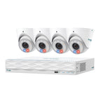 TP-Link Omada T8S4-2T 8MP 4 Camera Turret PoE Security System w/ 2TB HDD & 16-Channel NVR(Omada T8S4-2T) - 1