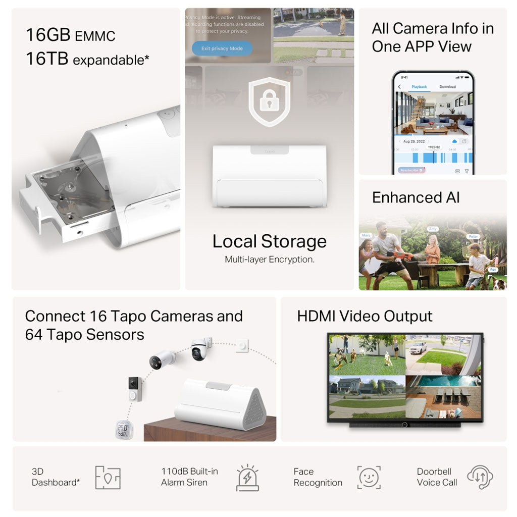 TP-Link Tapo H500 Smart HomeBase(Tapo H500) - 7