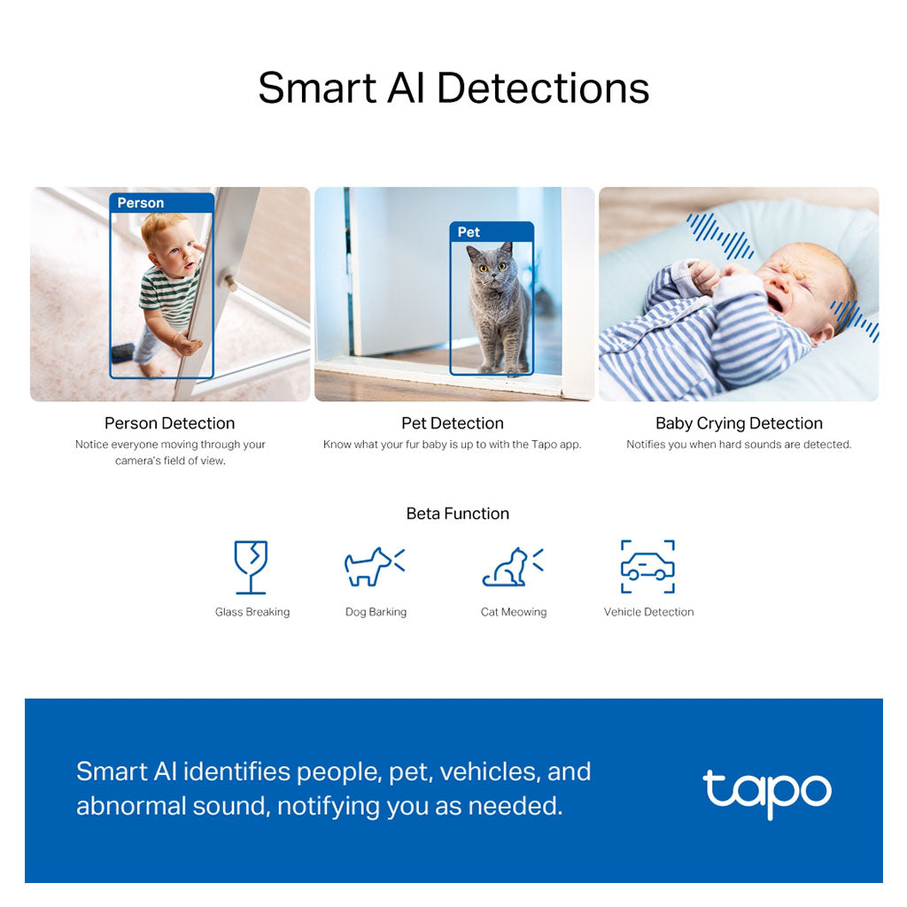 TP-Link TC74 Pan/Tilt AI Home Security Wi-Fi Camera(TC74) - 8