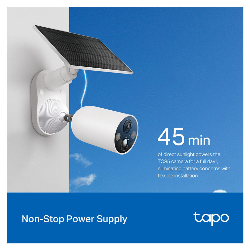 TP-Link TC85 TAPO Solar-Powered Security Camera Kit(TC85 KIT) - 7