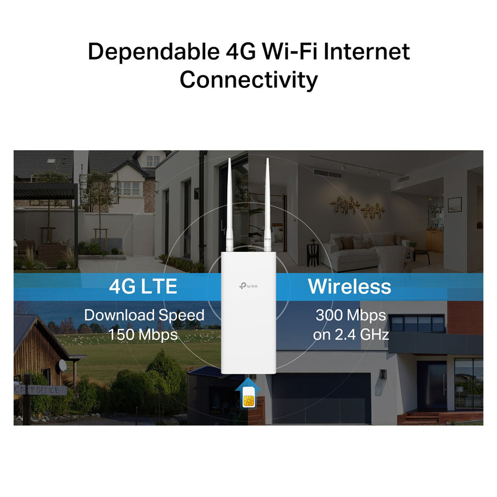 TP-Link TL-MR100-Outdoor 4G LTE 300 Mbps Wi-Fi Outdoor Router(TL-MR100-Outdoor) - 7
