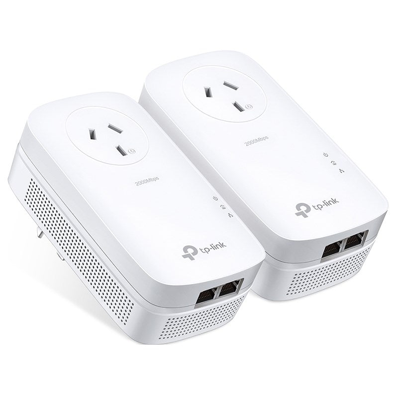 TP-Link TL-PA9020PKIT AV2000 2 Port Gigabit Passthrough Powerline Starter Kit(TL-PA9020P KIT) - 1