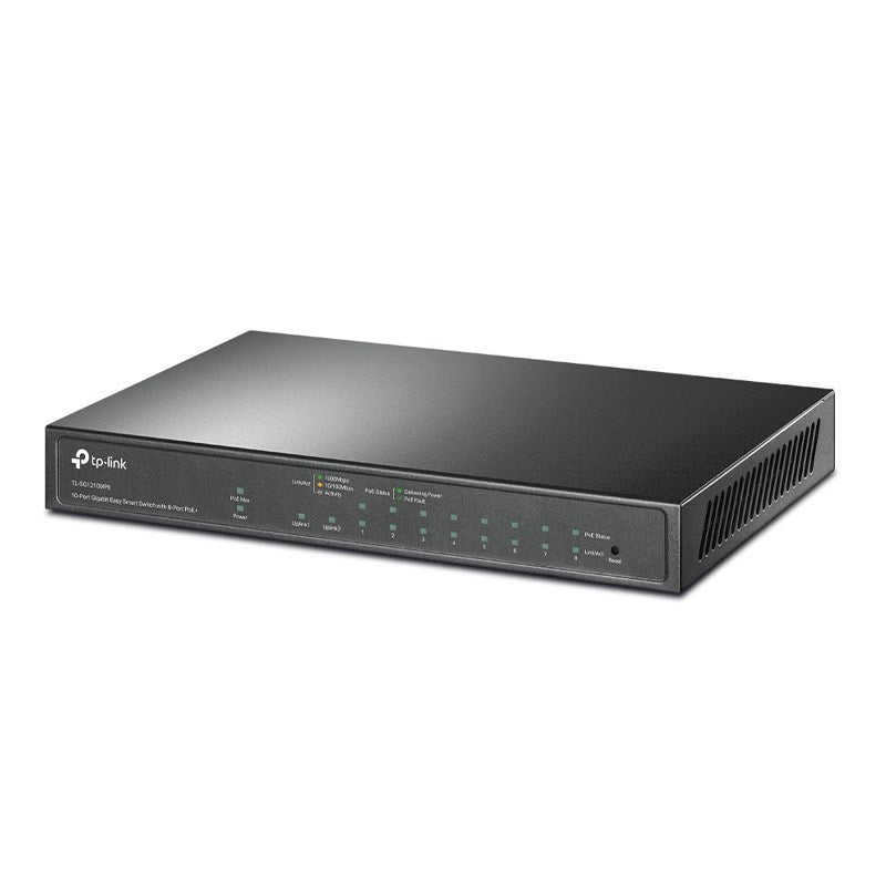 TP-Link TL-SG1210MPE 10-Port Gigabit Fanless Easy Smart Switch with 8-Port PoE+(TL-SG1210MPE) - 2