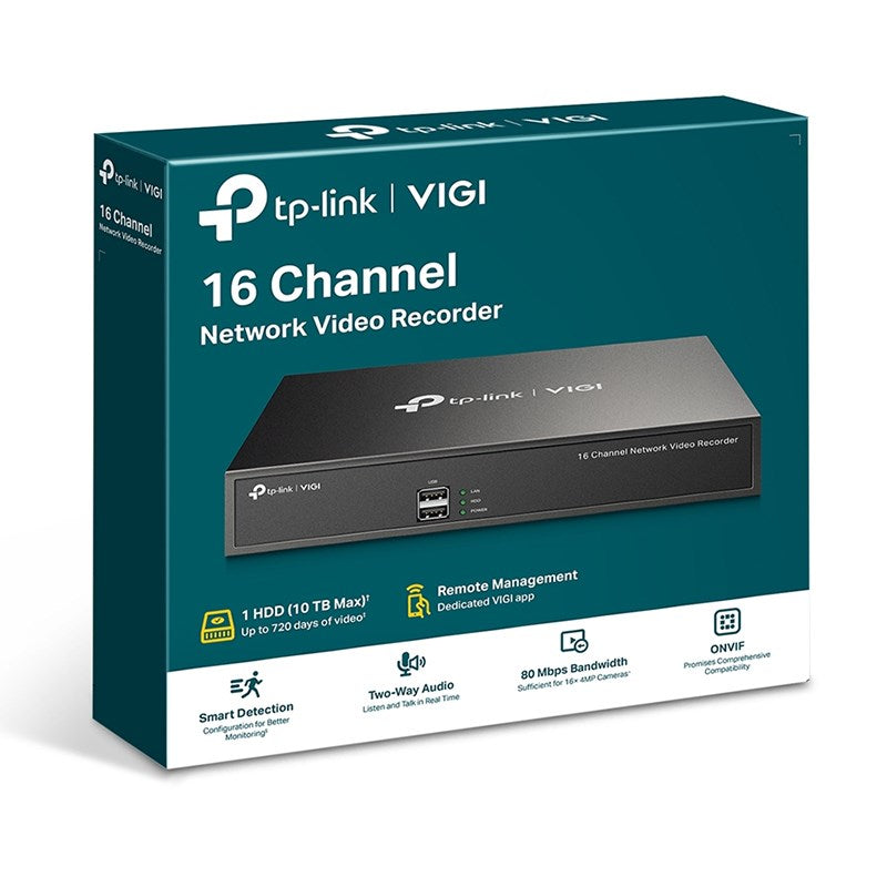 TP-Link VIGI NVR1016H 16 Channel FHD 8MP 24/7 Network Video Recorder(VIGI NVR1016H) - 3