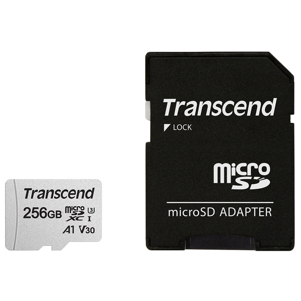 Transcend 300S 256GB UHS-I U3 A1 microSD with Adapter(TS256GUSD300S-A) - 1
