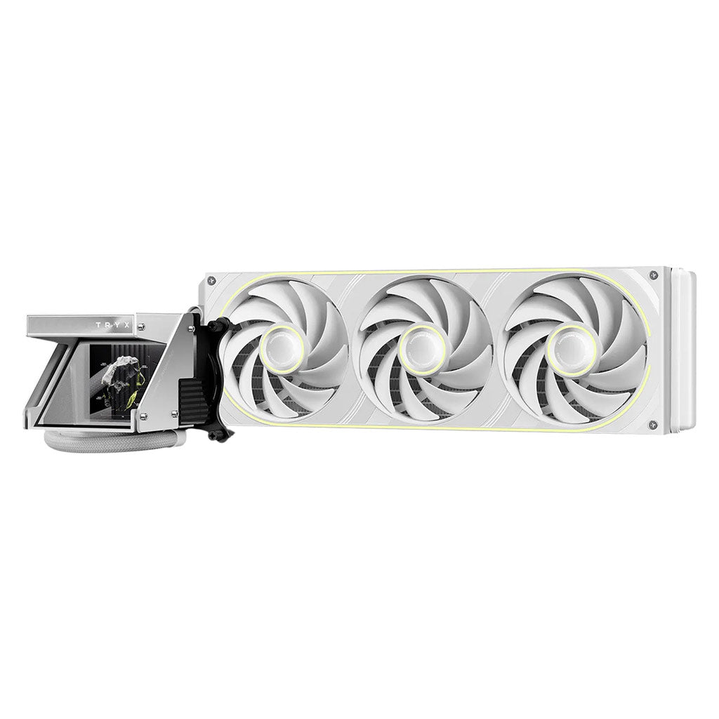 TRYX HOLO ARGB 360mm AIO Liquid Cooler - White(L-H360A-DM3M-G0W) - 2