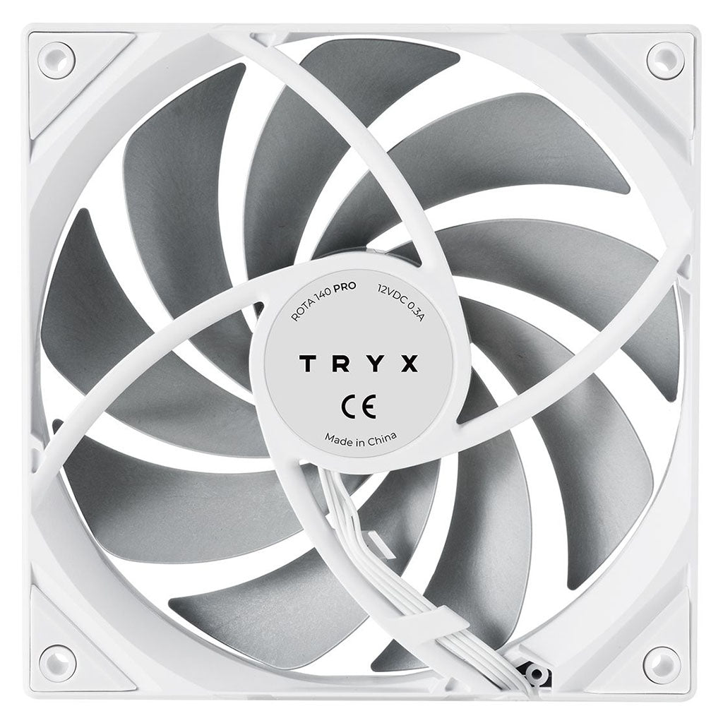 TRYX ROTA Pro 140mm Performance PWM Fan - White(F-R140P-NN1M-G0W) - 4
