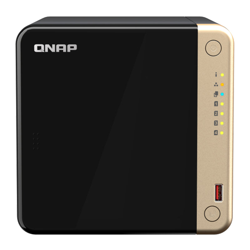 QNAP TS-464-8G 4-Bay Diskless NAS Celeron N4505 4-Core 2.9GHz 8GB(TS-464-8G) - 4