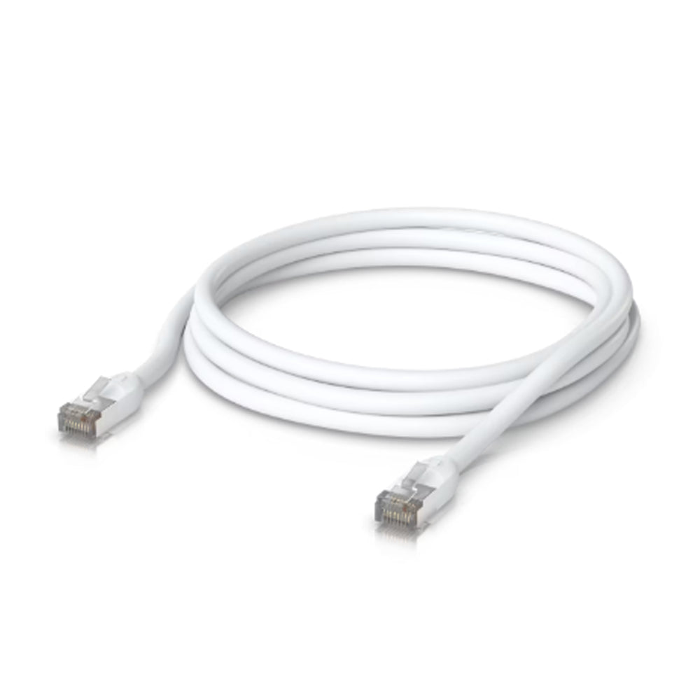 Ubiquiti UniFi Patch 3M Cable Outdoor - White(UACC-Cable-Patch-Outdoor-3M-W) - 1